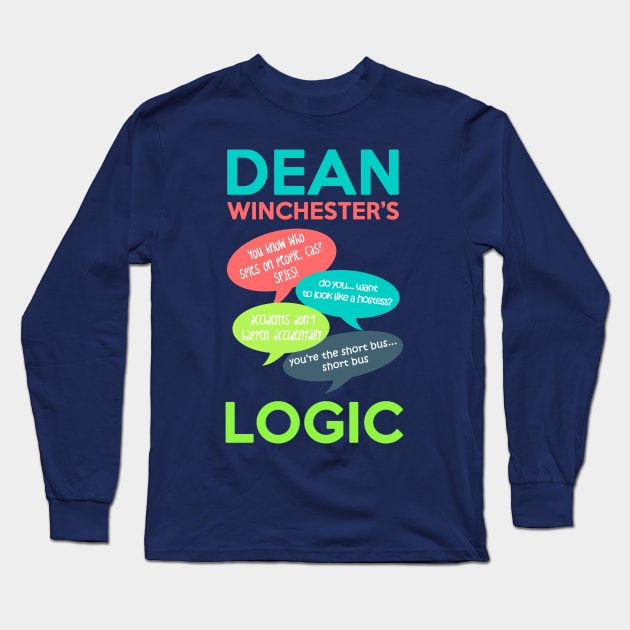 DEAN WINCHESTER'S LOGIC Long Sleeve T-Shirt by saltnburn